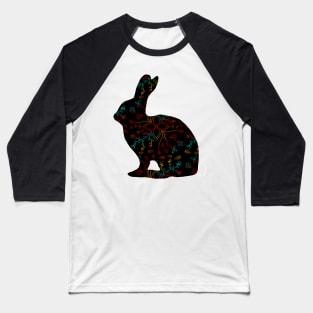 Floral Gradient rabbit/bunny Baseball T-Shirt